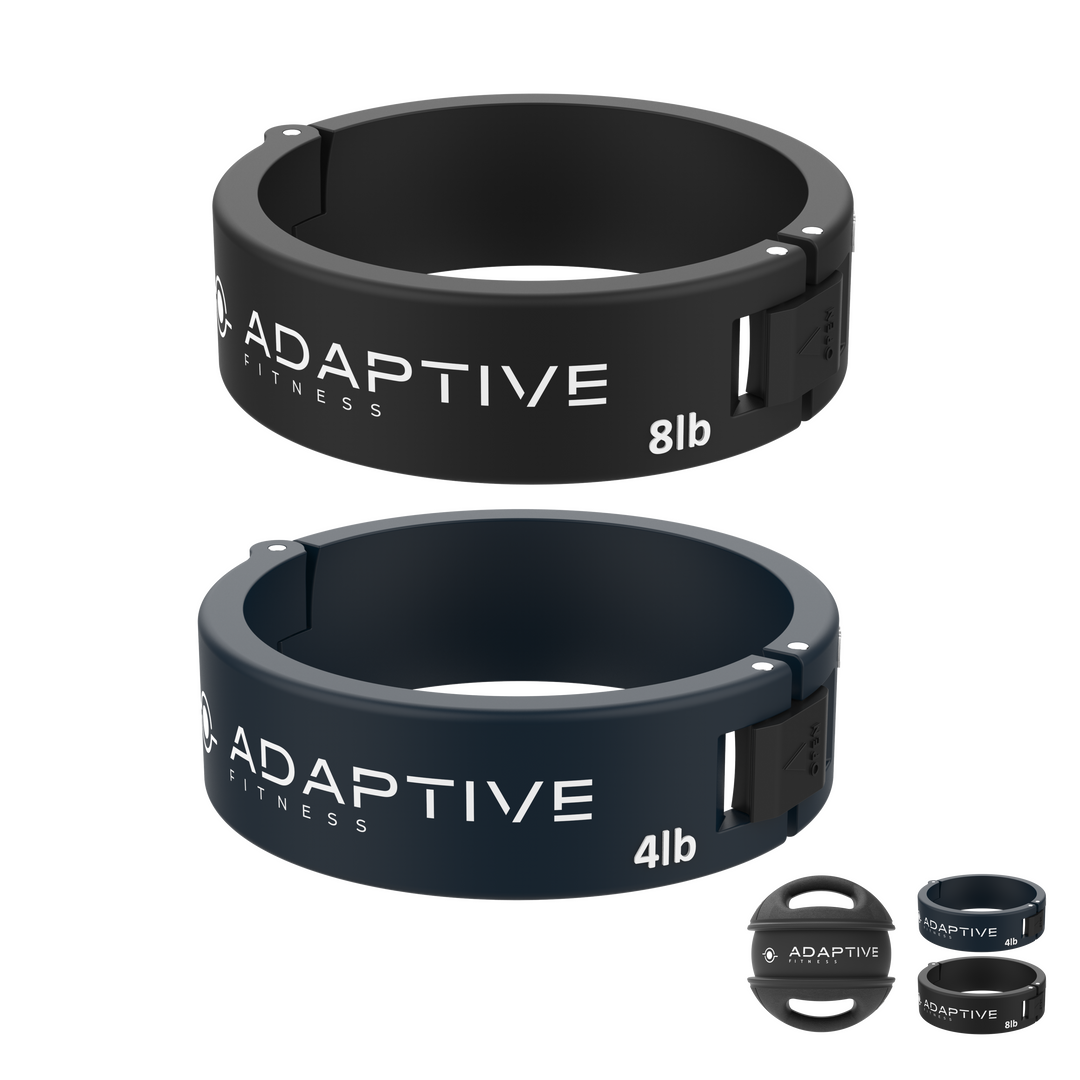 4lb and 8lb Weight Bands for Adjustable Medicine Ball from Adaptive Fitness