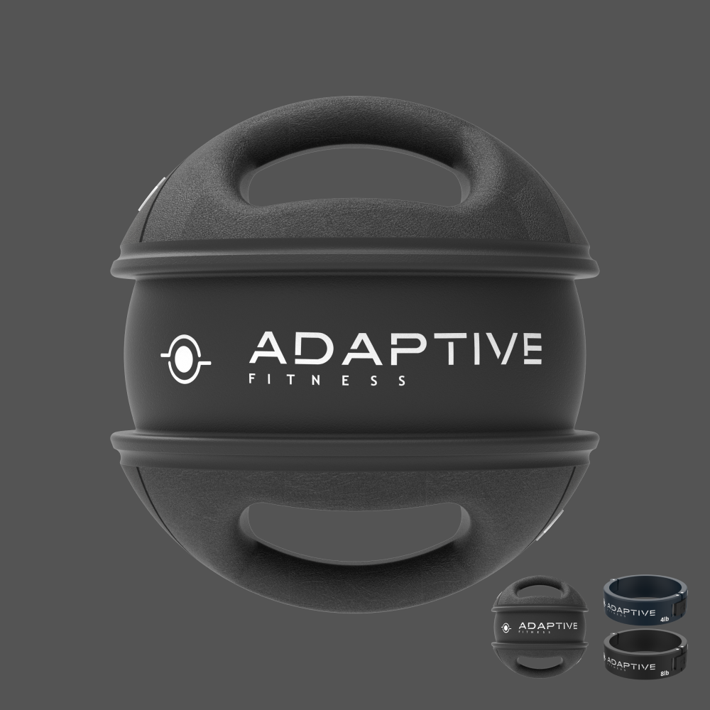 Adjustable Medicine Ball w/ Handles (8lb, 12lb, 16lb)