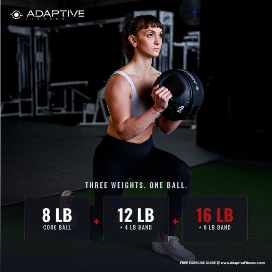 Adjustable Medicine Ball w/ Handles (8lb, 12lb, 16lb)