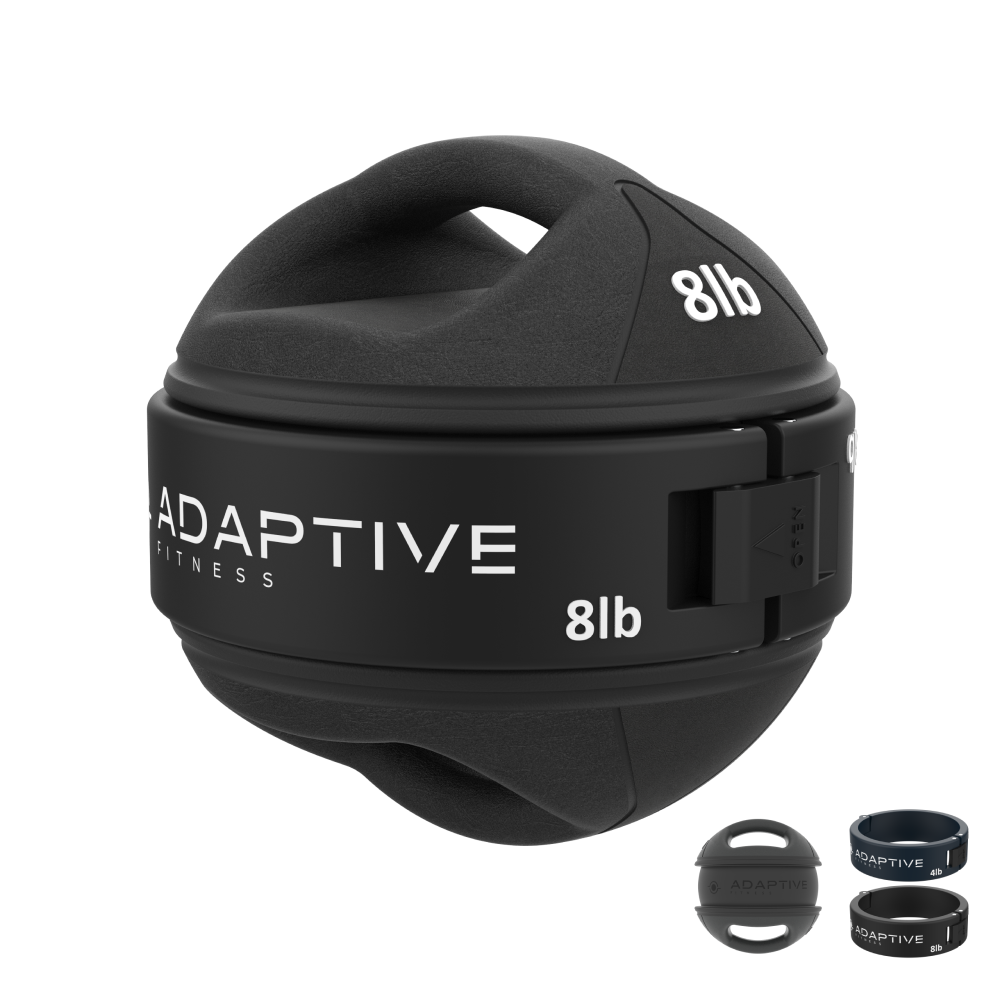 Adjustable Medicine Ball w/ Handles (8lb, 12lb, 16lb)